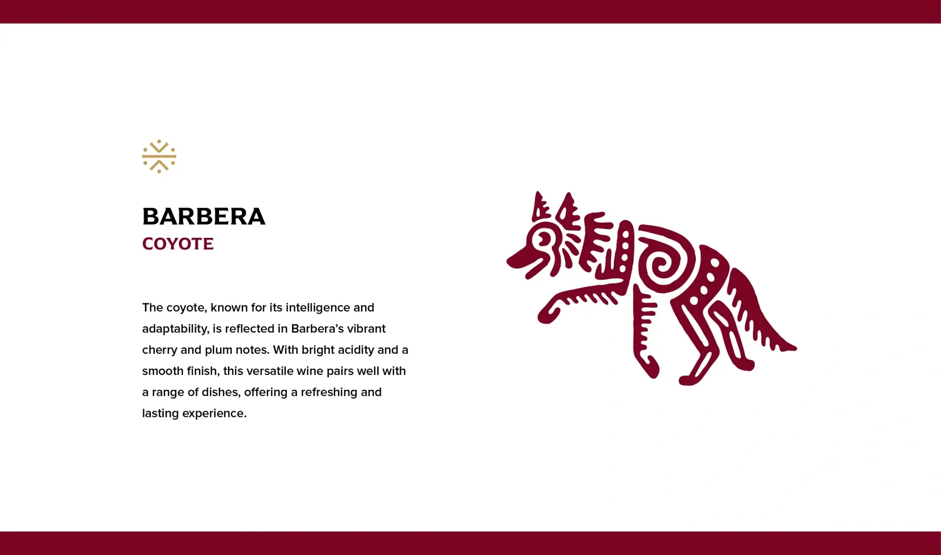 Pamec Winery BarBera wine tasting notes design