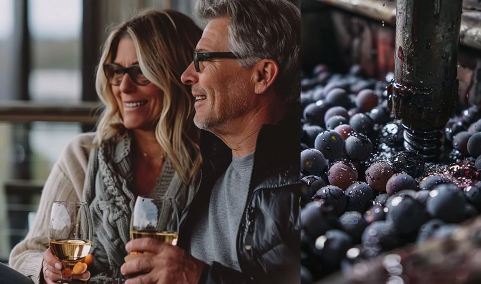 Photography style direction for Pamec Winery brand