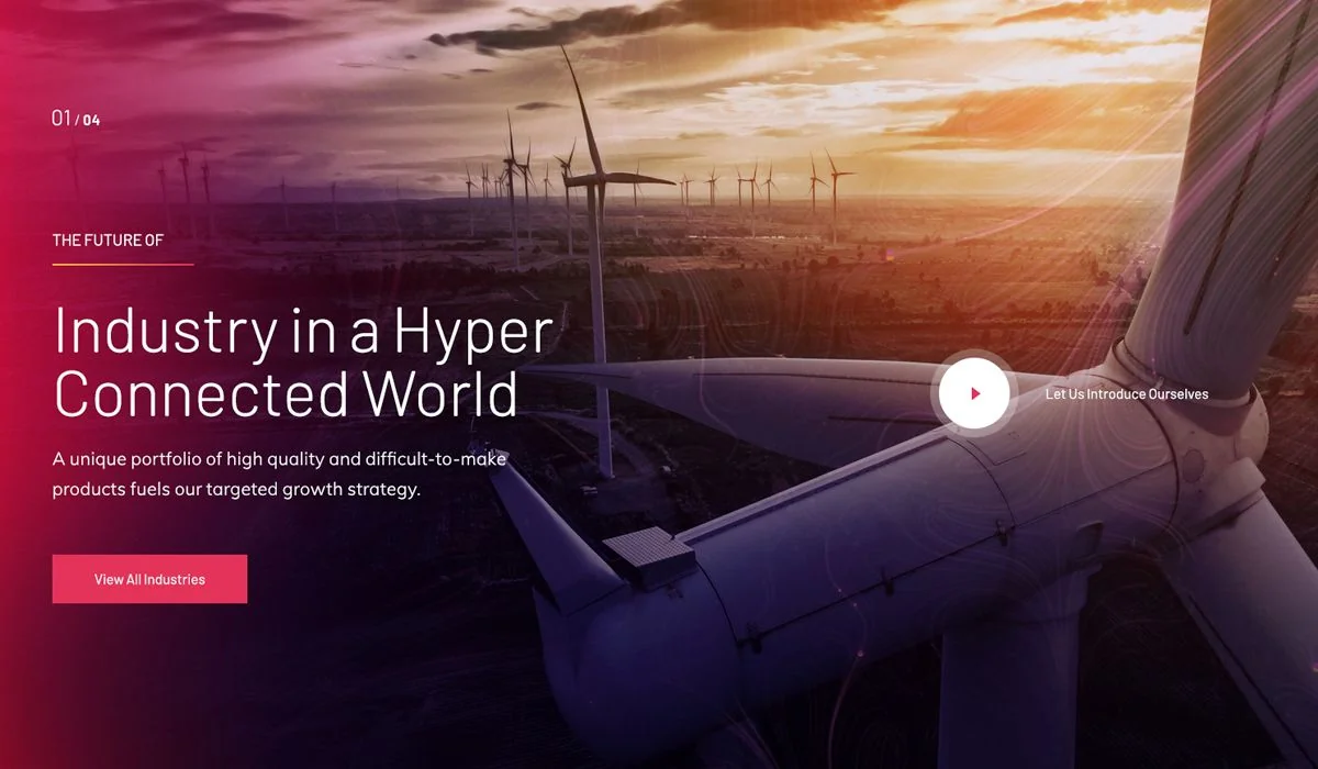 Industrial automation campaign creative for AVEVA rebrand