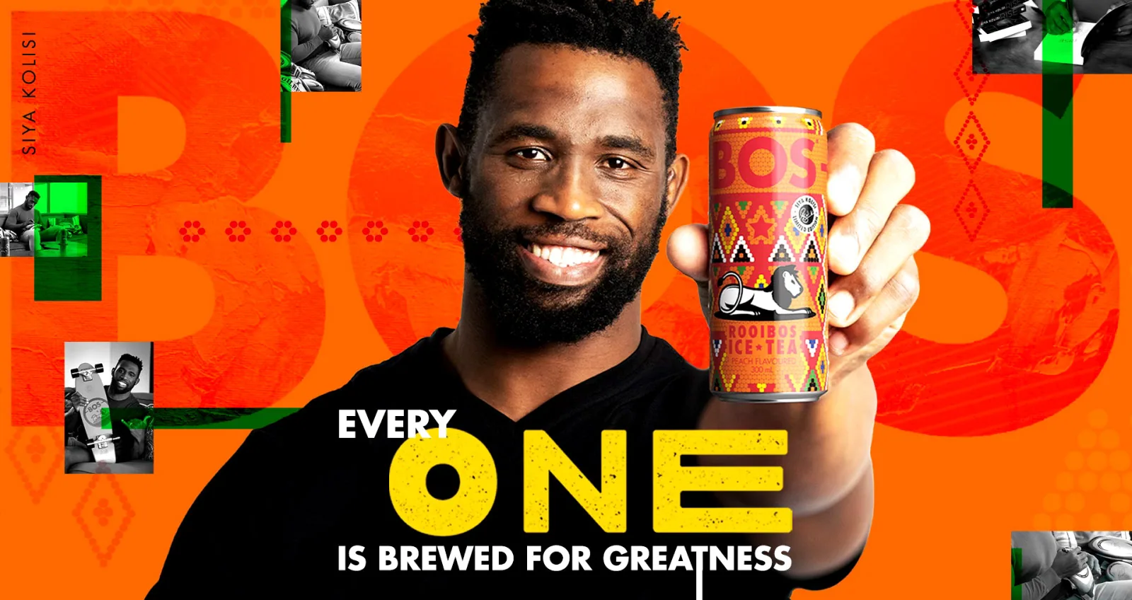 BOS x Siya Kolisi campaign specific home page redesign
