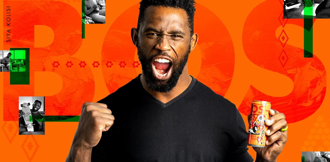 BOS Ice Tea x Siya Kolisi beverage campaign by Magnetic