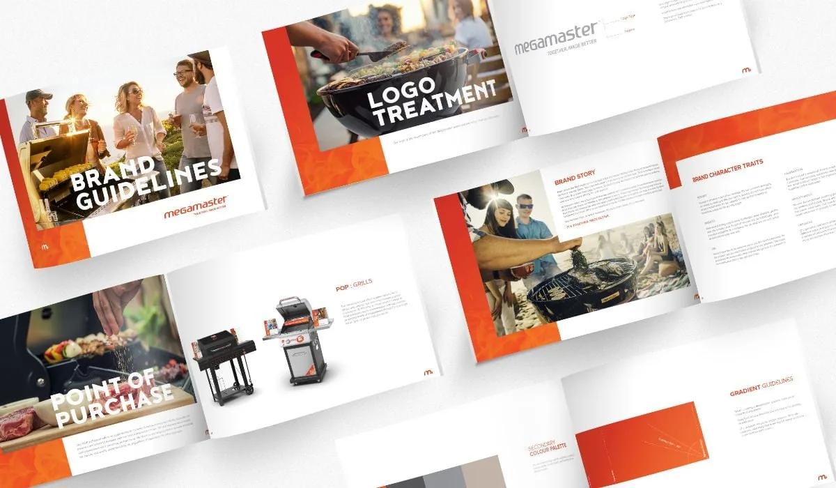Megamaster braii brand style guide design
