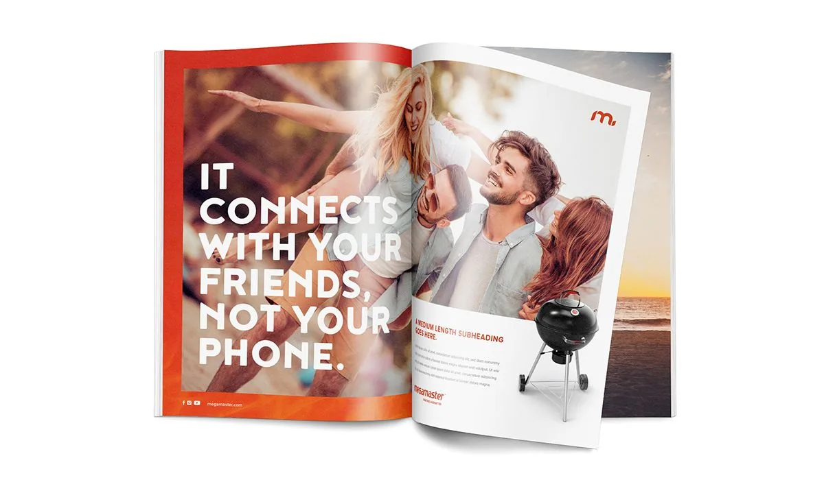 Megamaster braii marketing collateral design