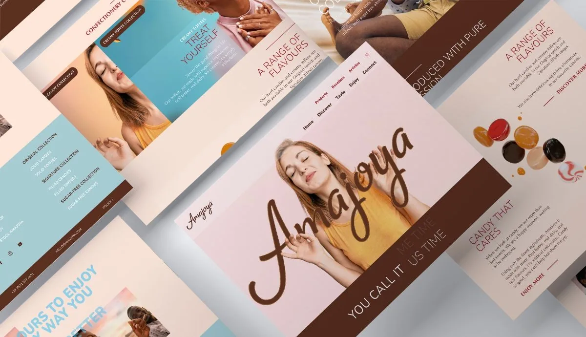 Amajoya candy website design