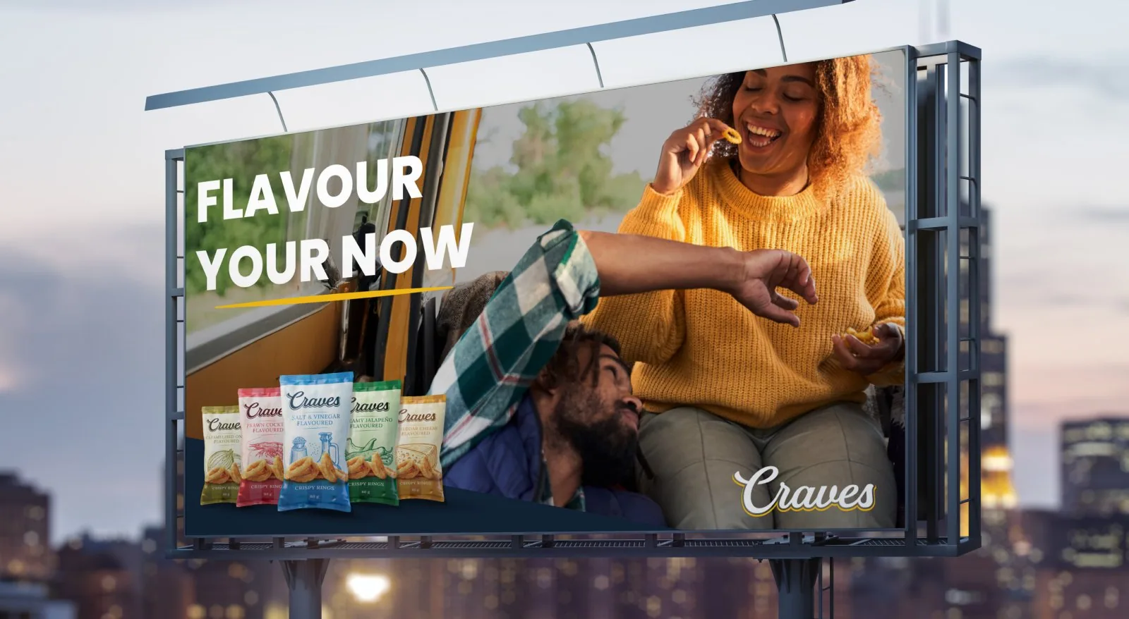 Craves billboard mockup