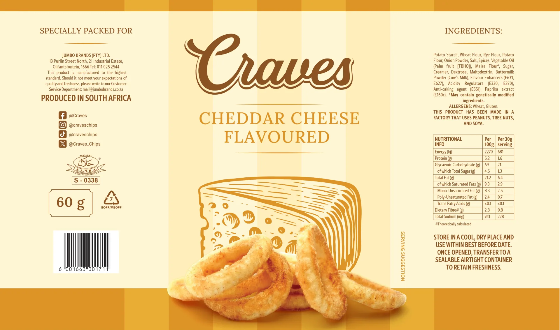 Craves cheese packaging redesign