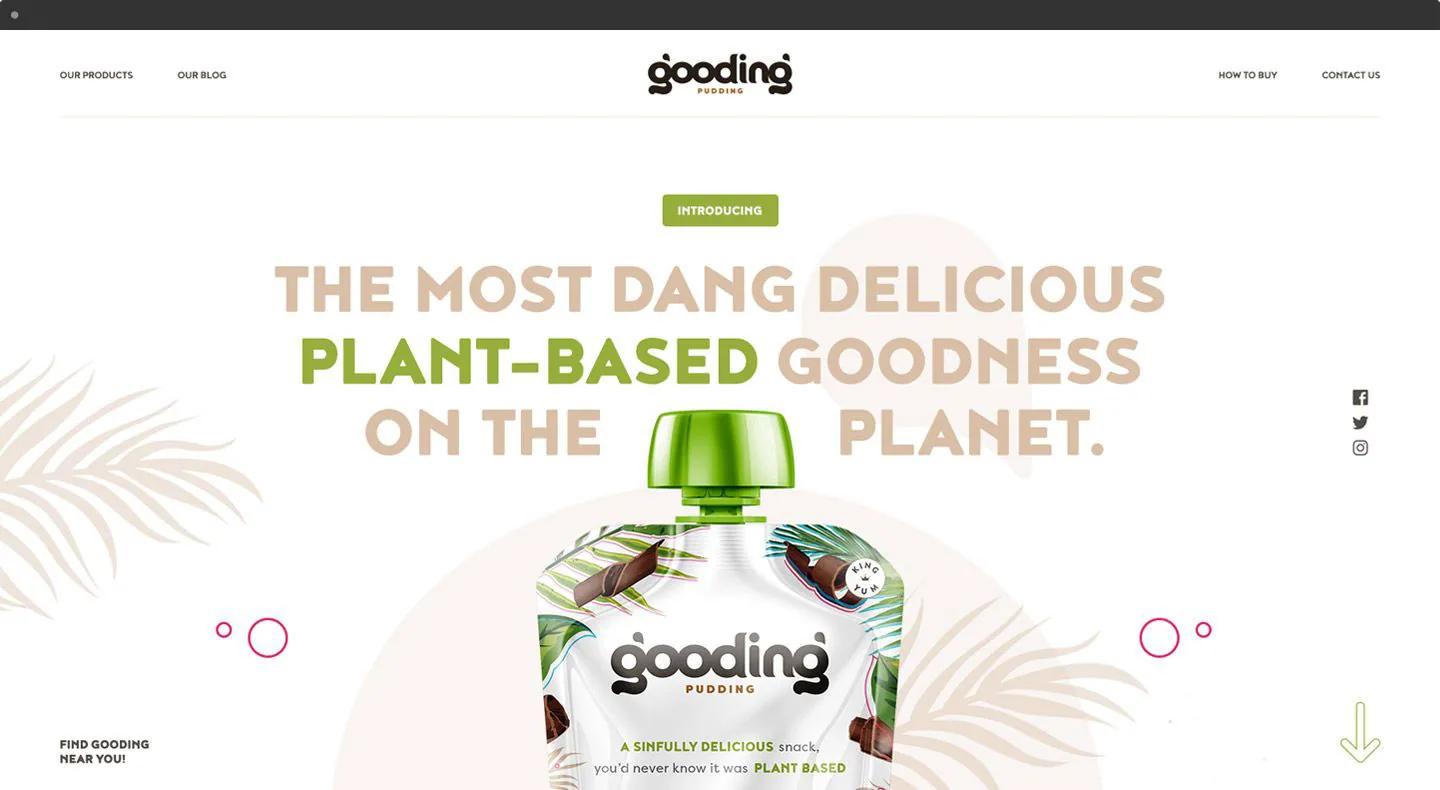 It's Gooding gooding home page web design