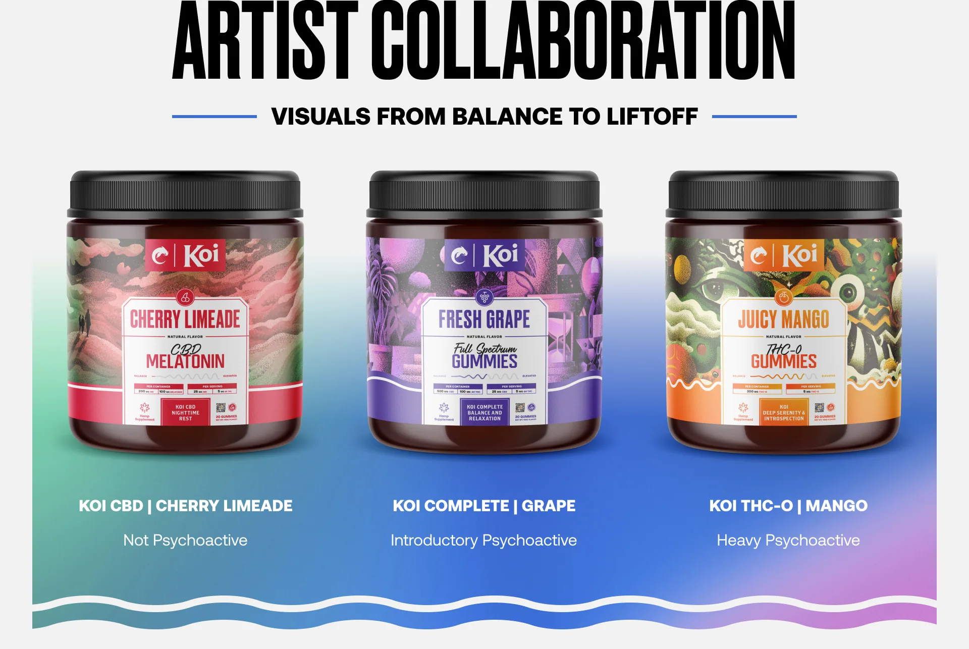 Koi cbd gummy packaging design