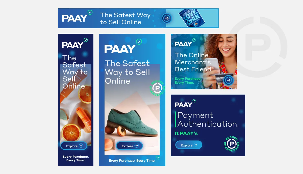 PAAY creative development web ads
