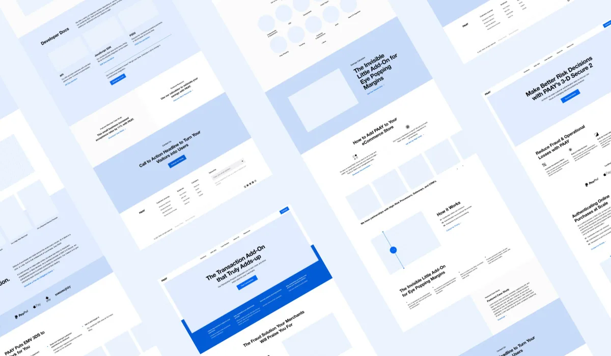 PAAY WEBSITE WIREFRAMES