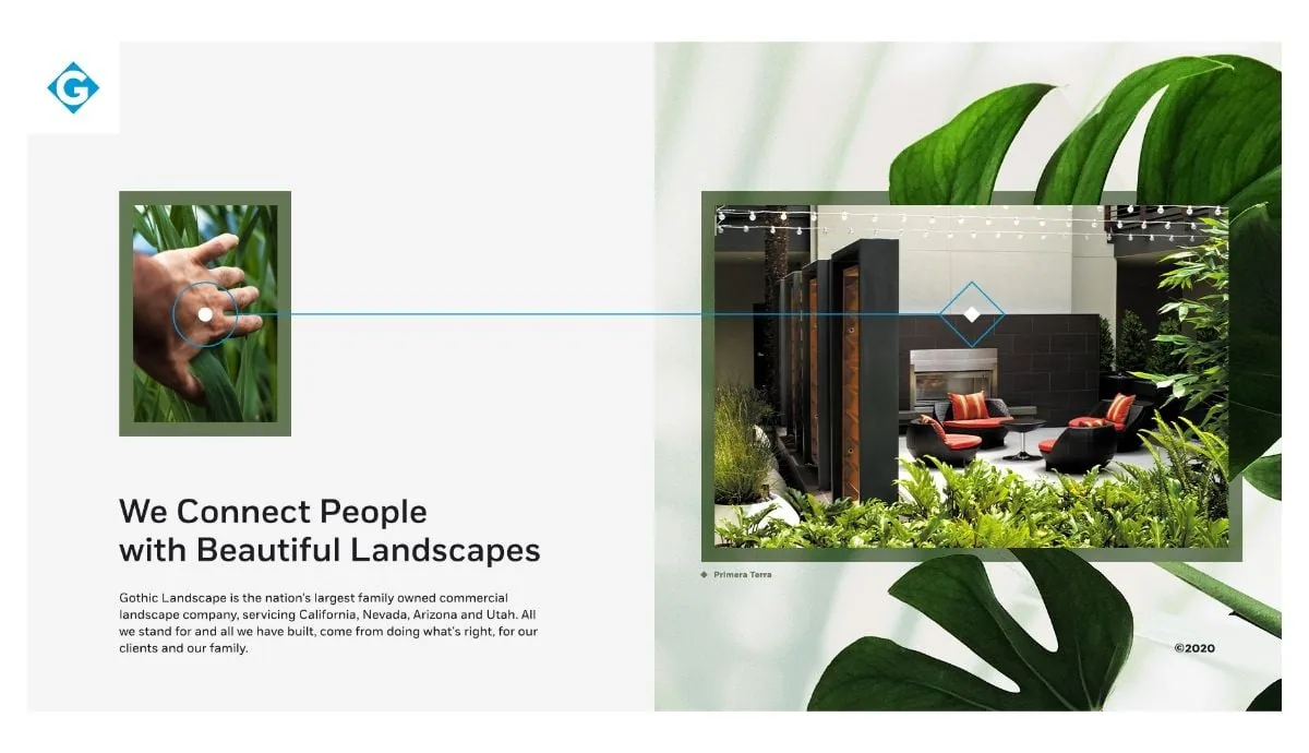 Gothic Landscape website design landscape company