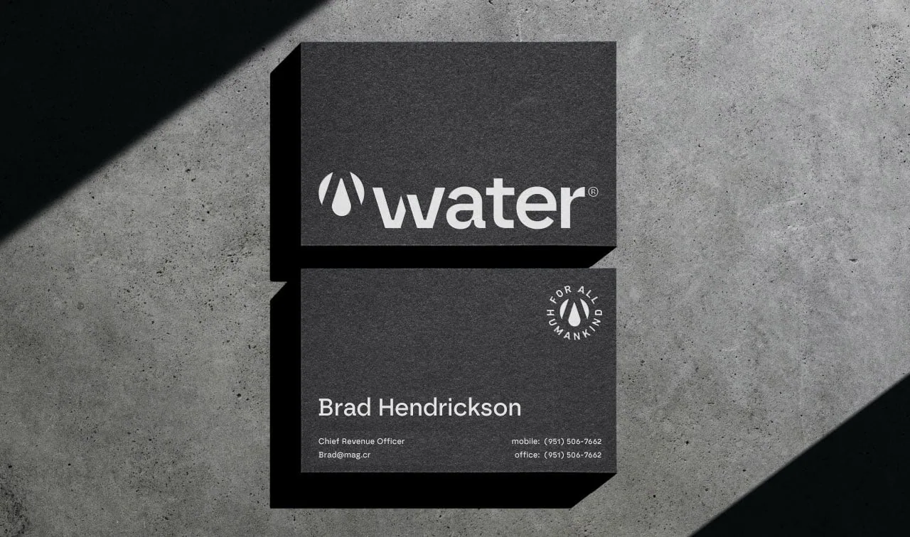 Business card design VVater