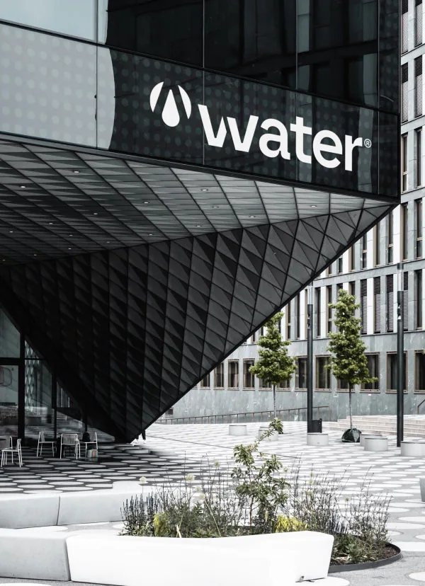 VVater building signage design