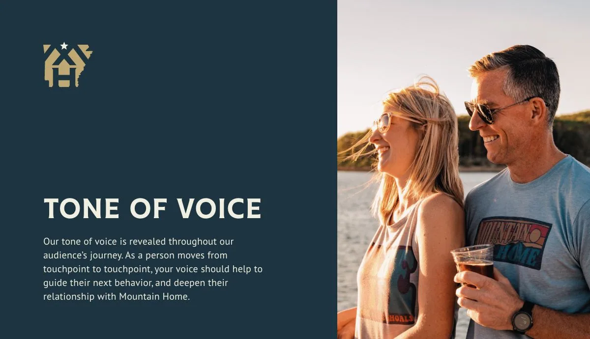 Mountain Home, Arkansas branding tone of voice definition