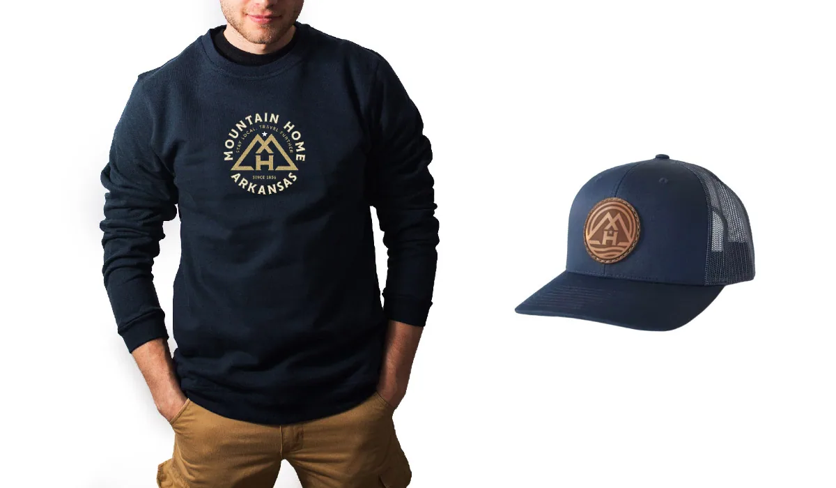 Mountain Home, Arkansas small town collateral brand design