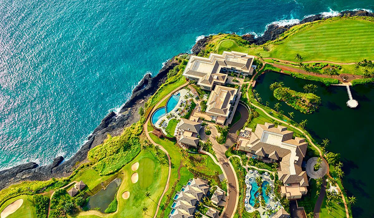 Timbers Kauai resort drone photography