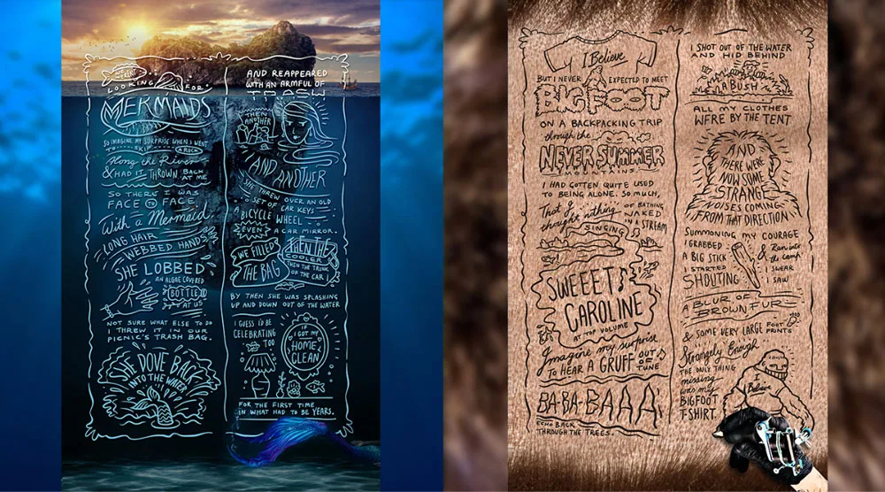 Wild Cider brand story posters