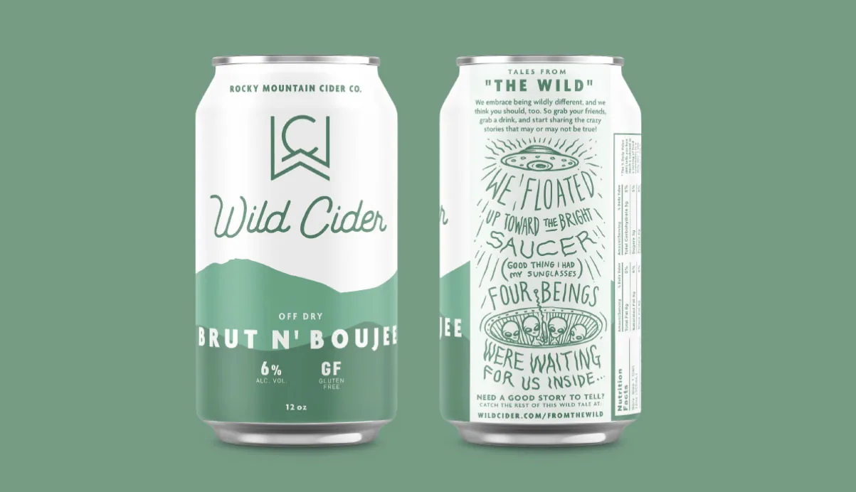 Wild Cider can design brut n boujee