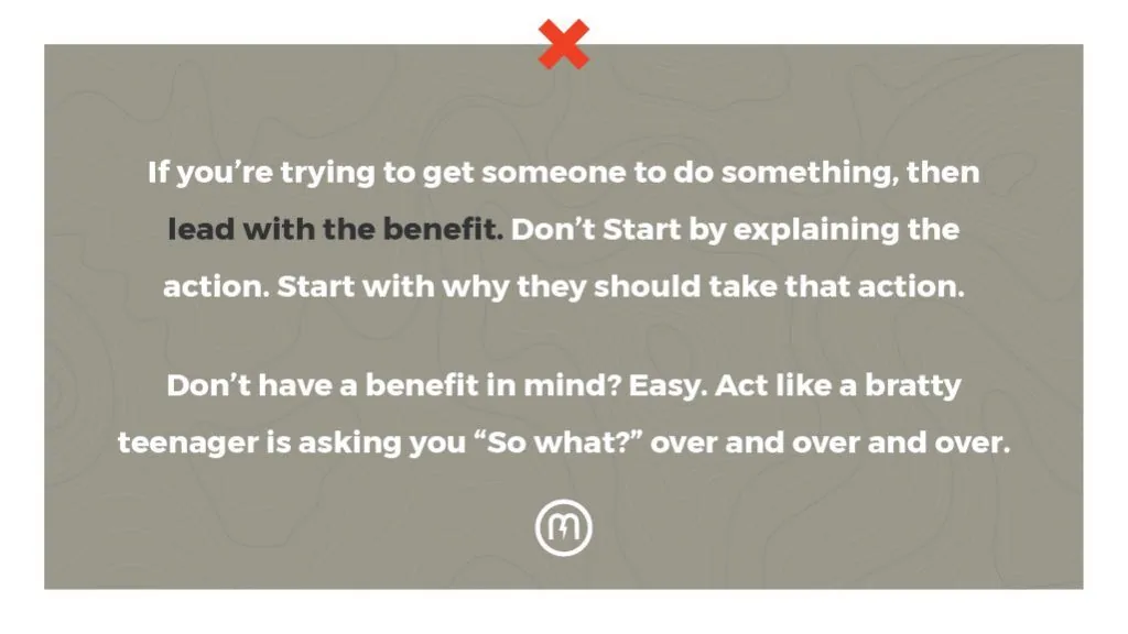 Content copywriting tip
