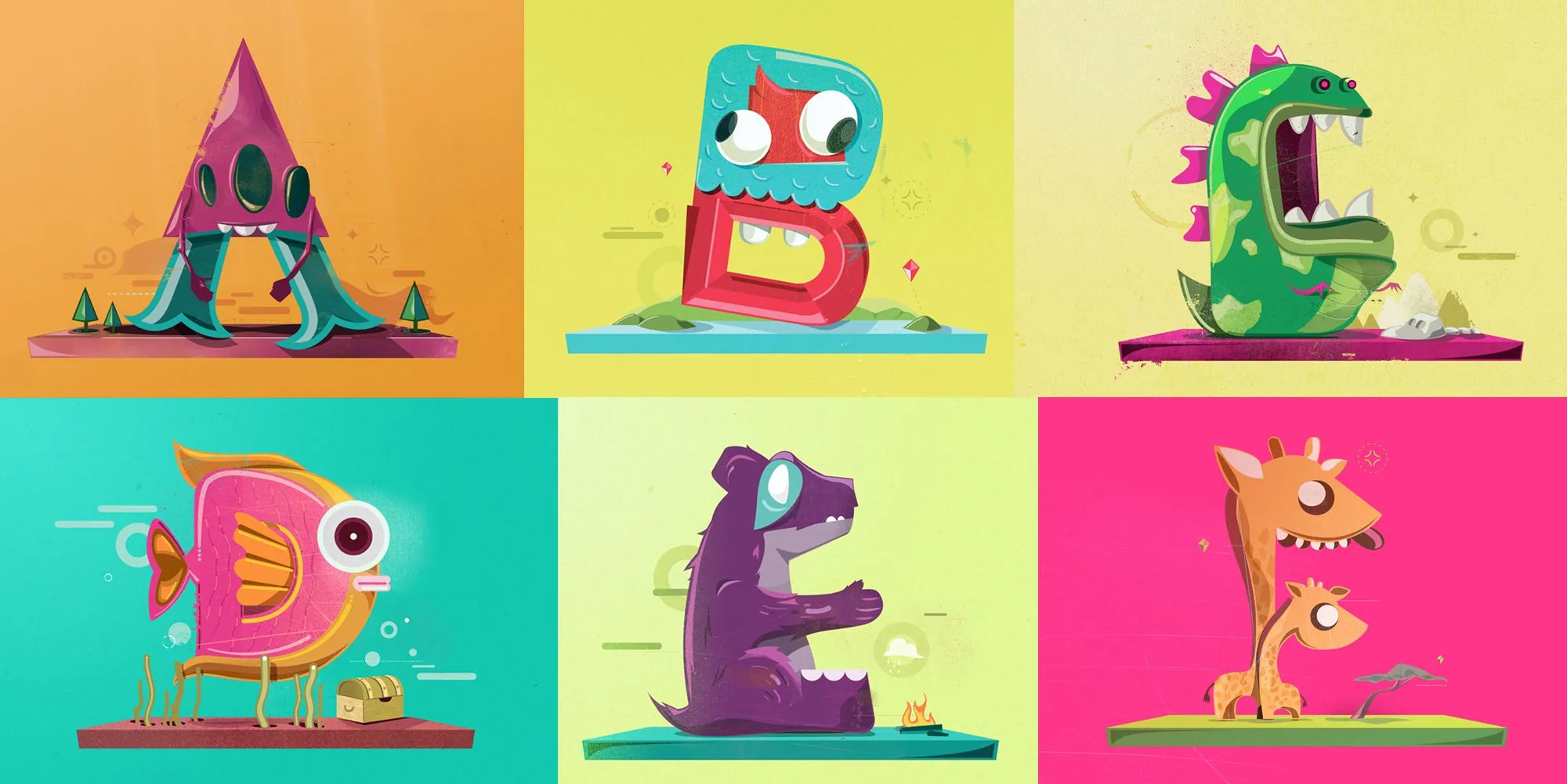 Graphic design alphabet