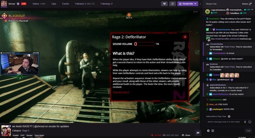 Twitch tv interactive media