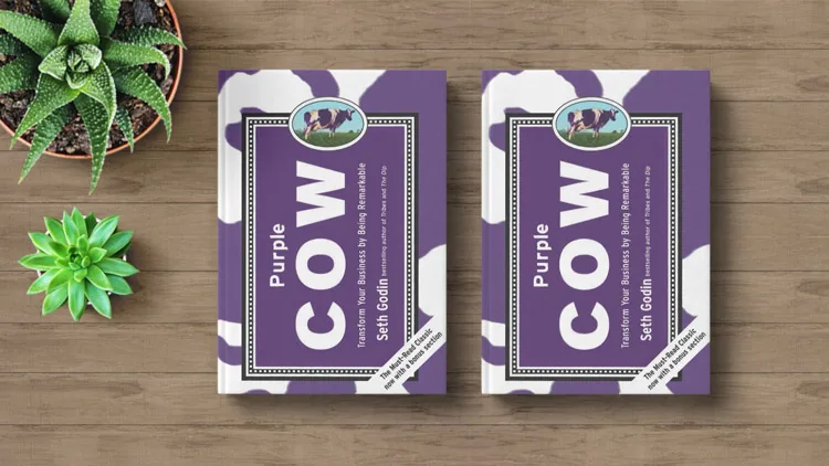 Seth godin purple cow design mid