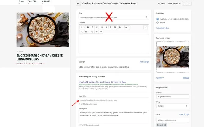 Where to Place Your SEO Title in Shopify