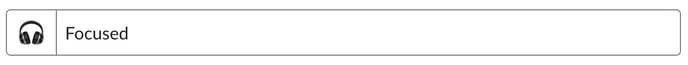 Focused slack status